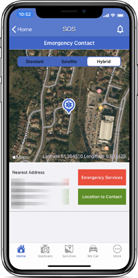 Genuine iAssist SOS screen